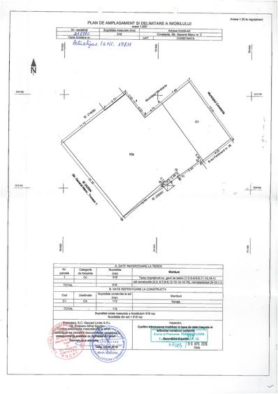 TEREN 516 MP + GARAJE 112 MP | GENERAL MANU NR. 2 | PROXIMITATE BD. FERDINAND