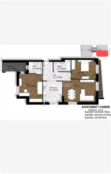 Vanzare 3 Camere Baneasa Langa The Level - 8