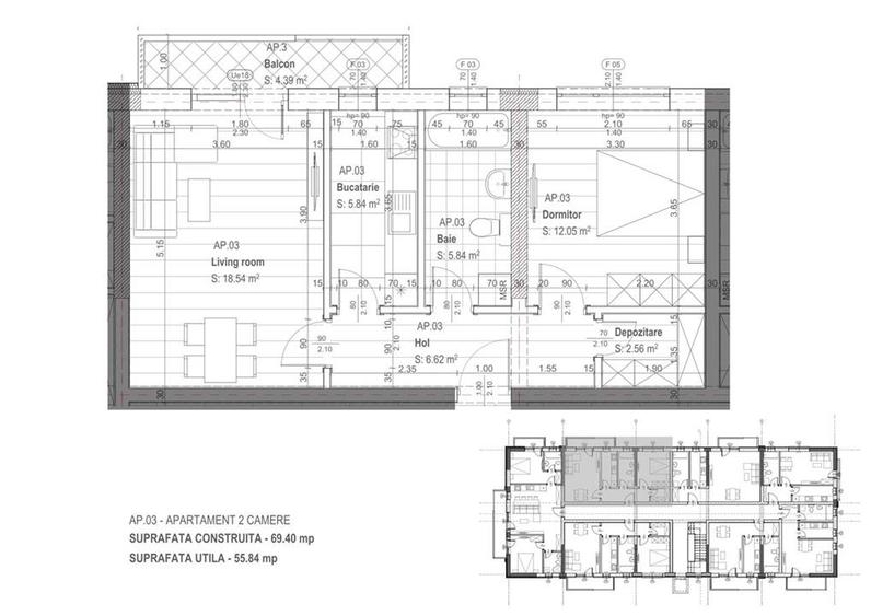 Apartament 2 camere, bloc nou , Lupeni  Rezidential
