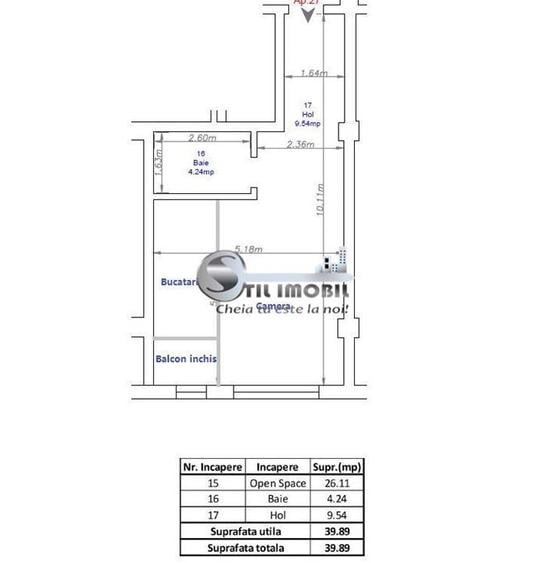 Apartament modern cu 1 camera - zona Bizantiq, Rediu