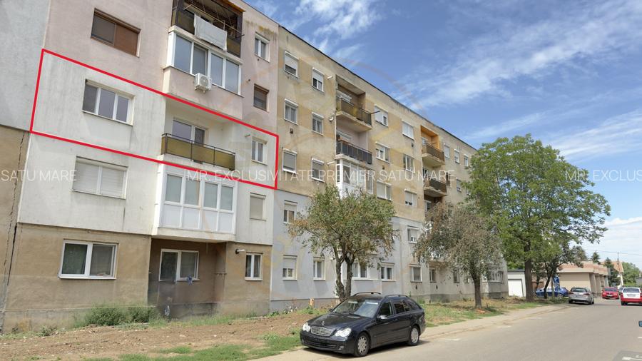 Apartament 2 camere Etaj II, Carei -Zona Varga Quattro-Str. Pavel Zăgănescu Nr.8 - 14