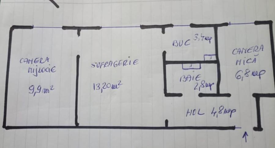Apartament 3 camere de vânzare în Mănăștur, strada Padin, zona Flora