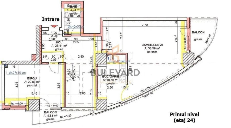 Penthouse 194 mp utili + 4 balcoane, view superb!