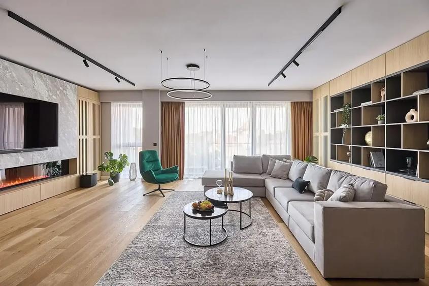 Apartament cu dormitor de 21 mp! Etaj 1 cu lift, finisat premium