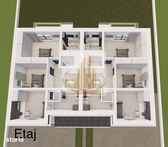 Duplex premium 5 cam, 3 bai în Dumbrăvița, | 125 mp utili | Zona Cora