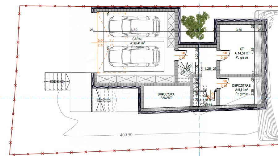 Casa cu arhitectura moderna, 280 utili, teren 619 mp, in zona Gruia