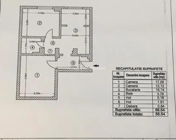 Mall Vitan -  Apartament 2 camere  decomanda, centrala proprie,imobil reabilitat - 6