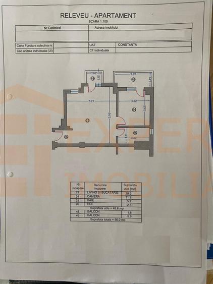 Apartament cu 2 camere de vânzare în zona KM 5 – bloc nou, cu lift