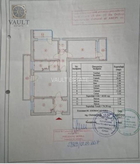 Apartament  3 camere - 3 BALCOANE - zona DRUMUL TABEREI - 1
