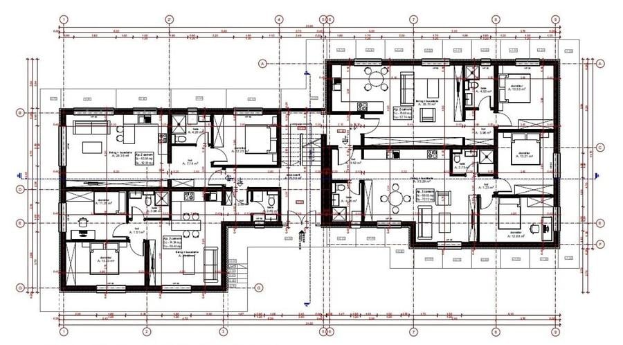 Apartamente de vanzare, intre 42 si 77 mp utili