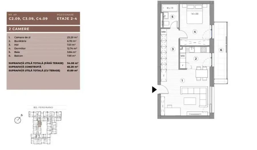 Apartament Lux 2 Camere Ferdinand I Central I Investitie - 9