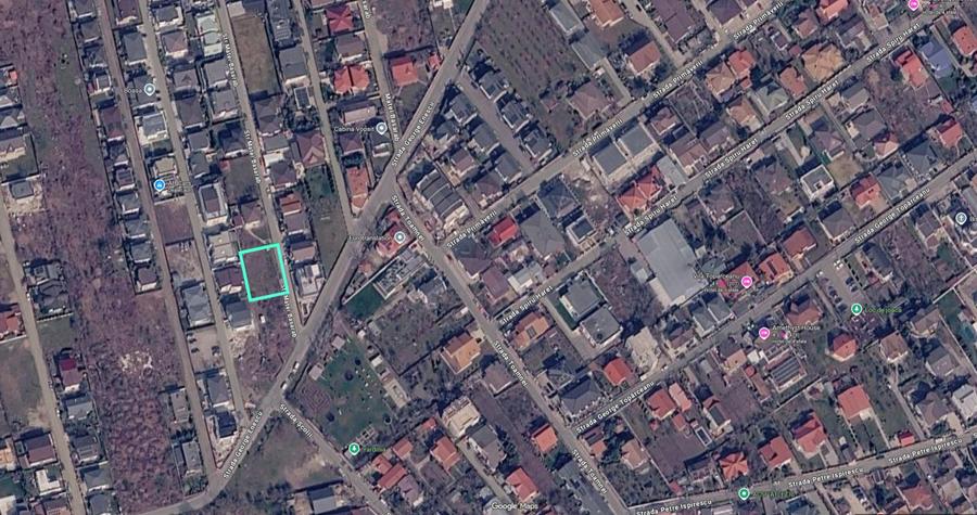 690 mp Otopeni Str. George Enescu 28C - Racordat la apa si canalizare