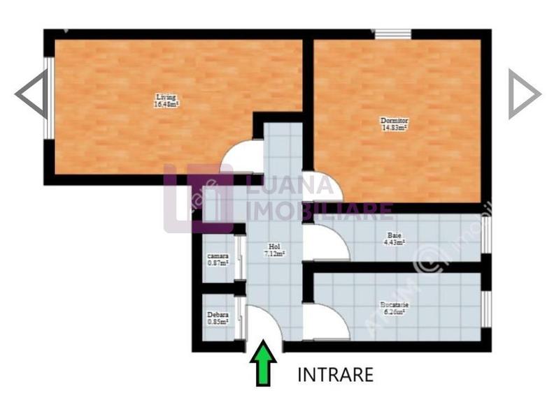 Apartament cu 2 camere de vanzare | Terezian | decomandat | etaj 3