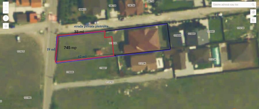 De vanzare teren intravilan in Tarlungeni , Str Izvorului , jud Brasov