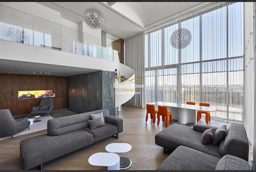 PenthouseTip Duplex 436 mp-5 camere LUX  Floreasca-Barbu Vacarescu Vedere Libera