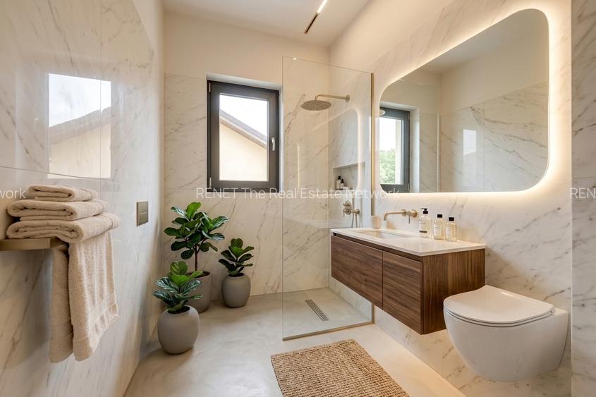 Casa se preda finisata - 4 bai -3 dormitoare - curte - parcare - metrou Păcii - 7