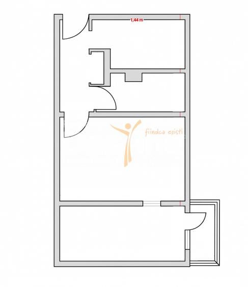 Apartament 2 camere zona vest, etaj intermediar