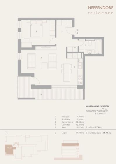 Apartament 2 camere | LA CHEIE | Parcare și boxă incluse in preț | Fără comision