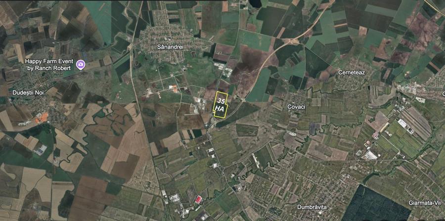 Sanandrei Teren 35 Hectare - PUZ Aprobat | Centura - Autostrada - Hale