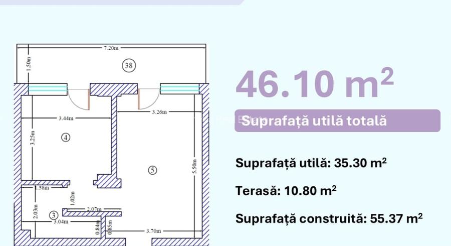 Apartament 2 camere - 69.900Euro - 1