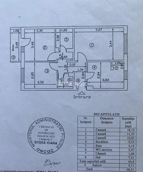 Apartament 3 camere decomandat zona metrou Gorjului - 8