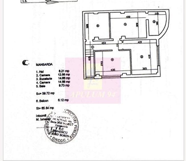 Duplex 4 camere Dristor bloc nou 2005