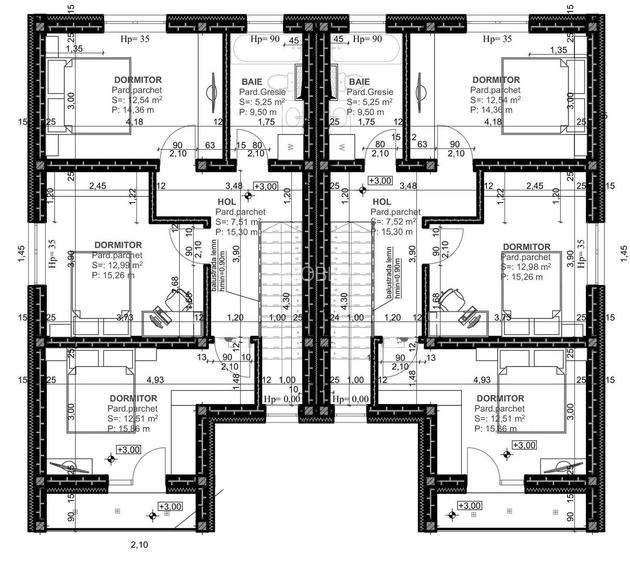 Comision 0%! 1/2 Duplex P+1, 4 camere, 105mpU, 351mpT, Giarmata! - 14