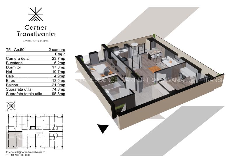 CARTIER TRANSILVANIA APART.2/3 CAMERE INCALZIRE PARDOSEALA,PANOURI FOTOVOLTAICE - 19