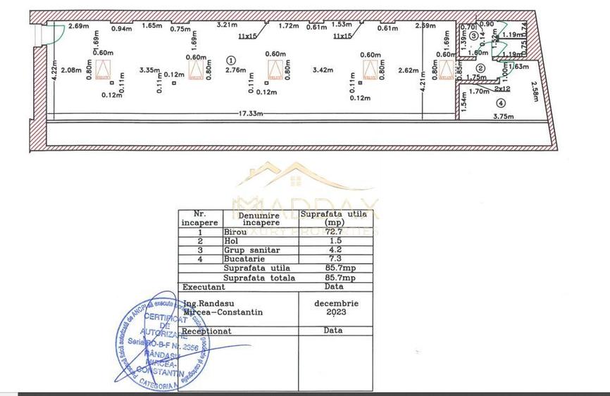 Spatiu birou de inchiriat // zona premium // 85mp // Parcul Cismigiu - 1