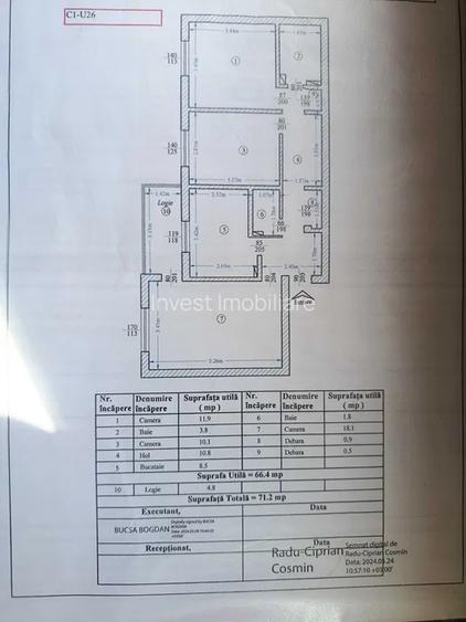 Apartament de vanzare 3 camere, zona Canta, Iasi - 7