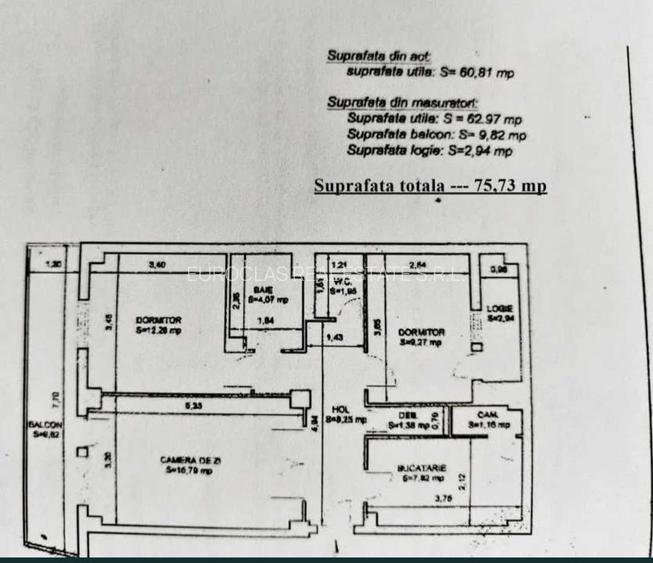 Apartament 3 camere decomandat - Tomis II - 160.000 euro (Cod E6) - 8