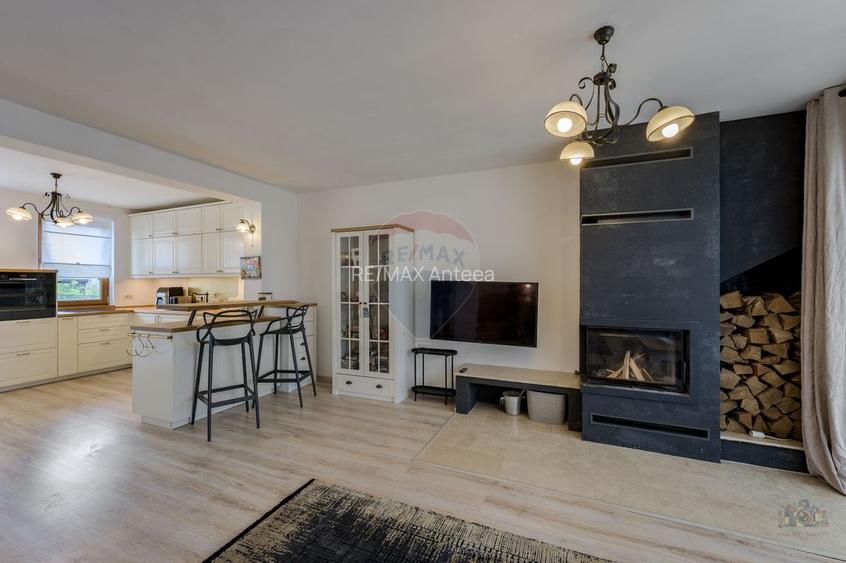 Pipera | 4 camere | semineu + piatra naturala | bucatarie elegantă - 22