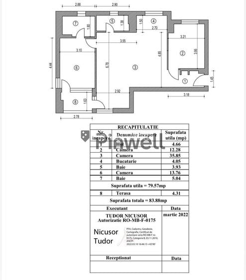 Apartament 3 camere| 2 locuri parcare subterane|boxa| Scoala Americana - 60