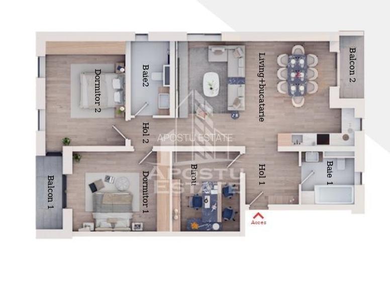 Bloc nou cu 8 apartamente, finalizare iulie 2026, zona Metro 2 - 11
