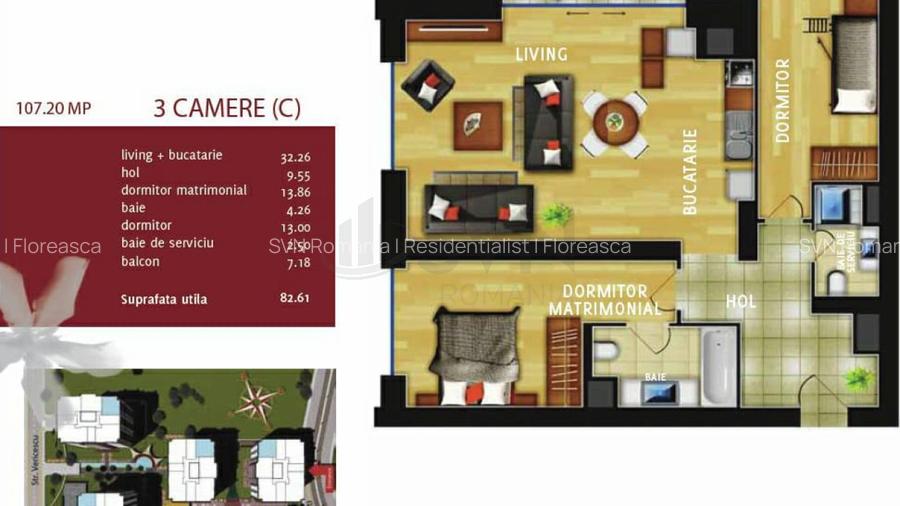 REA1012215 Apartament 3 camere I InCity - 13