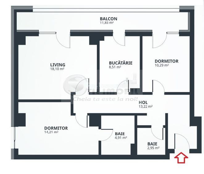 Apartament 3 camere Tatarasi - 84mp - 2bai - mutare imediata. - 12