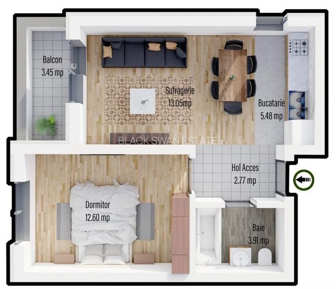 Ap. 2 cam. martie 2026 zona Militari Residence - 3