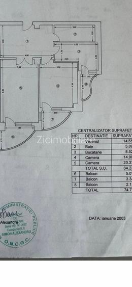 2 camere unirii 75 mp 3 balcoane mobilat utilat Mobexpert gama Premium - 23
