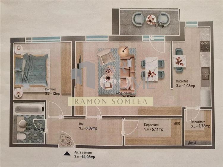 Apartament 2 camere, parcare subterana, cartier Albert, Ploiesti - 3