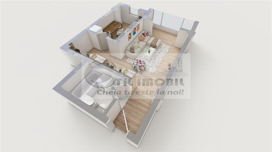 0 comision Apartament 1 camera 44mp lift Rond ERA-Valea Lupului - 5