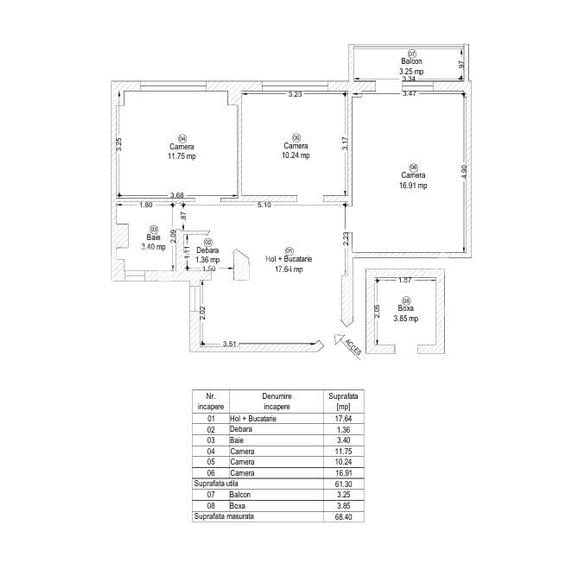 SX702 Iulius Mall - 3 Camere decomandat, Comision Zero - 8