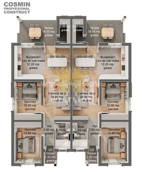 Duplex premium de vanzare, in Mosnita Veche - 6