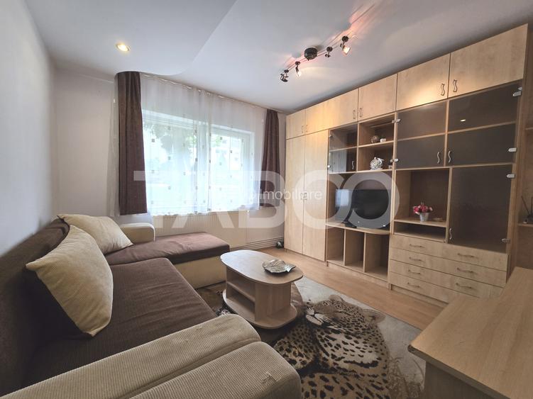Garsoniera de vanzare mobilata utilata la parter in Vasile Aaron Sibiu - 3