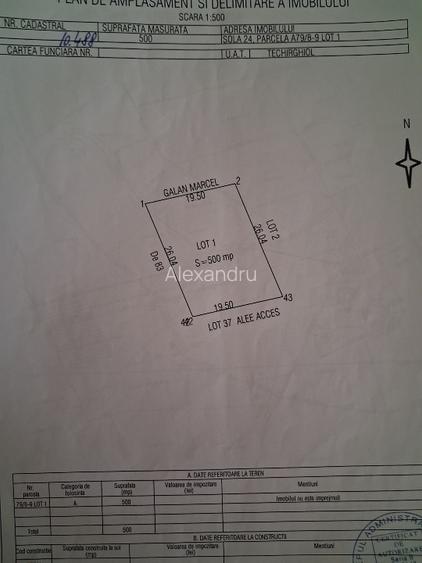 Teren de vânzare techirghol 500mp extravilan  - 4