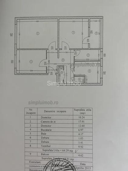 Metrou 1 Decembrie 1918 decomandat mobilat complet renovat 3 cam Ozana - 1