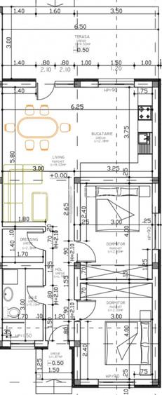 Asfalt, 3 Camere, Zid Despartitor Dublu - 10