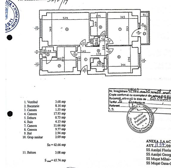 Apartament cu 3 camere decomandat 2 bai mobilat utilat 13 septembrie - 23