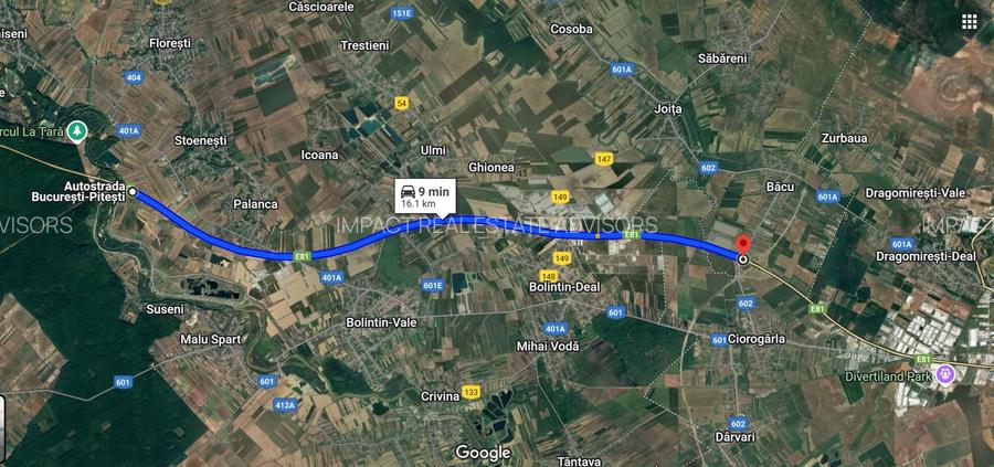 Teren cu deschidere de 97.66ml la Autostrada A1 | 14.103mp - 4