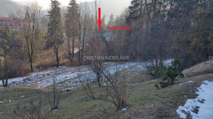 Teren 1925 mp, POT 40%, CUT 1,5-1,8, LANGA TELECABINA SINAIA - 2
