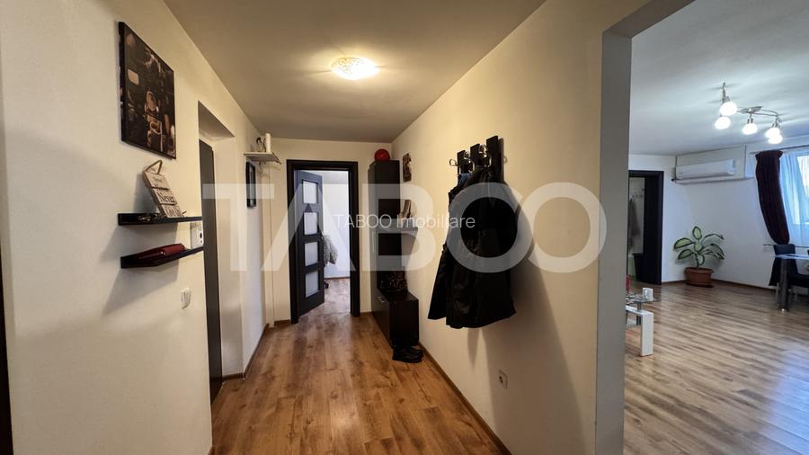 Apartament 3 camere de vanzare MOBILAT UTILAT 77mp Calea Cisnadiei - 9